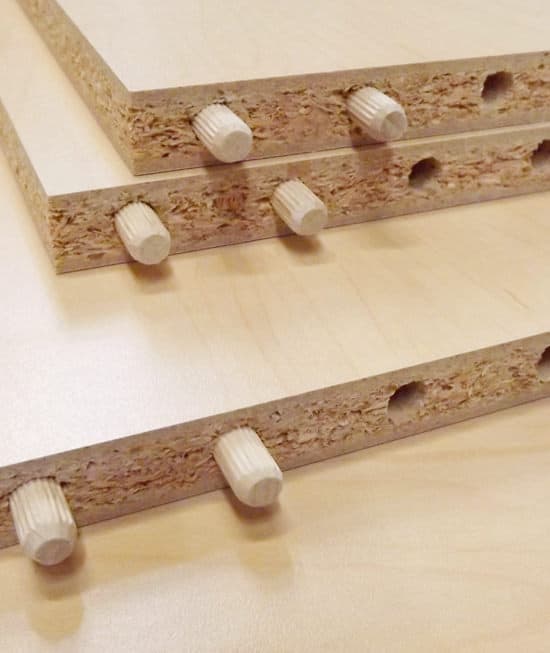 Natural Maple Melamine Case Merit Kitchens Ltd.